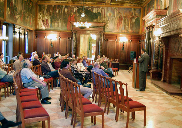 Kerr at the Boston Public Library